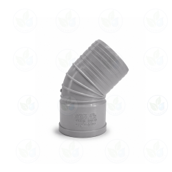 زانویی 45 درجه رینگ دار سایز 110 لایت فیت داراکار